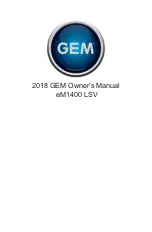 Предварительный просмотр 3 страницы GEM eM1400 LSV 2018 Owner'S Manual