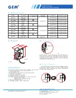 Preview for 2 page of GEM GK 310 Specification Sheet