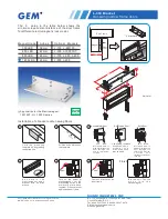 GEM GL-1200S series Specification Sheet preview