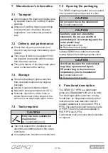 Preview for 27 page of GEM iComLine CleanStar C57 HPW Installation, Operating And Maintenance Instruction