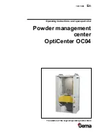 Preview for 1 page of Gema OptiCenter OC04 Operating Instructions And Spare Parts List