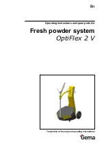 Preview for 1 page of Gema OptiFlex 2 V Operating Instructions And Spare Parts List