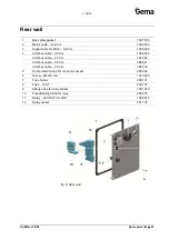 Предварительный просмотр 45 страницы Gema OptiMove CR08 Operating Instructions And Spare Parts List