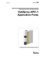 Предварительный просмотр 1 страницы Gema OptiSpray AP01.1 Operating Instructions Manual