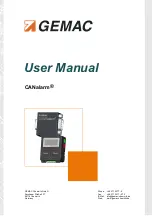 GEMAC CANalarm User Manual предпросмотр