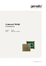 Gemalto Cinterion EHS6 Command Manual preview