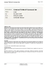 Preview for 2 page of Gemalto Cinterion EHS6 Command Manual