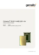 Gemalto Cinterion ELS31-VA Description preview