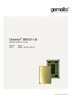 Preview for 1 page of Gemalto Cinterion EMS31-US Hardware Interface Overview