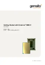 Gemalto Cinterion EMS31 User Manual preview