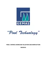 Gemas Pool Control Mono Installation And Instruction Manual предпросмотр