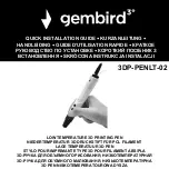 Preview for 1 page of Gembird 3DP-PENLT-02 Quick Installation Manual