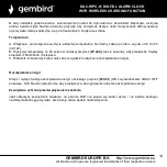 Предварительный просмотр 14 страницы Gembird 8716309107778 User Manual