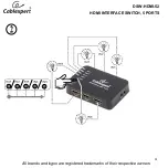 Предварительный просмотр 4 страницы Gembird Cablexpert DSW-HDMI-52 User Manual