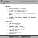 Preview for 2 page of Gembird CAM0360U-1 User Manual