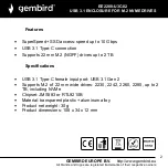 Предварительный просмотр 2 страницы Gembird EE2280-U3C-02 User Manual