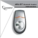 Gembird eMic-BT User Manual предпросмотр