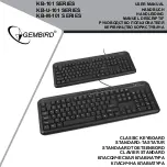 Gembird KB-101 Series User Manual preview