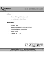 Preview for 2 page of Gembird KB-502 User Manual