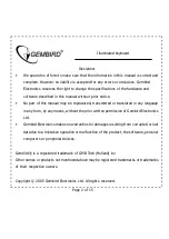 Предварительный просмотр 2 страницы Gembird KB-7000U Operation User'S Manual