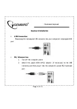 Предварительный просмотр 4 страницы Gembird KB-7000U Operation User'S Manual