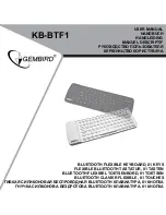 Предварительный просмотр 1 страницы Gembird KB-BTF1 User Manual