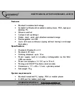 Preview for 2 page of Gembird KB-BTF2 User Manual