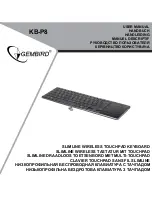 Gembird KB-P8 User Manual предпросмотр