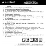 Предварительный просмотр 2 страницы Gembird KBS-ECLIPSE-M500 User Manual