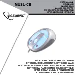 Gembird MUSL-CB User Manual preview