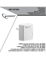 Gembird NIC-HP-004 User Manual preview