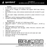 Предварительный просмотр 2 страницы Gembird NPA-PD60-01 User Manual