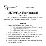 Предварительный просмотр 3 страницы Gembird SKY01UA User Manual