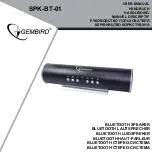 Предварительный просмотр 1 страницы Gembird SPK-BT-01 User Manual