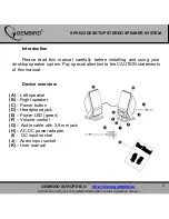 Preview for 3 page of Gembird SPK622 User Manual