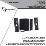 Gembird SPK810PB User Manual предпросмотр