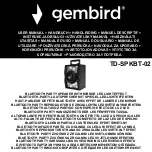 Preview for 1 page of Gembird TD-SPKBT-02 User Manual