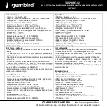 Preview for 3 page of Gembird TD-SPKBT-02 User Manual