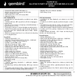 Preview for 4 page of Gembird TD-SPKBT-02 User Manual