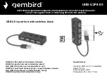 Gembird UHB-U2P4-05 User Manual предпросмотр