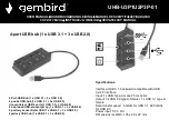 Gembird UHB-U3P1U2P3P-01 User Manual preview