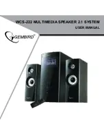 Предварительный просмотр 1 страницы Gembird WCS-222 User Manual