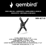 Gembird WM-42T-01 User Manual preview