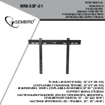 Gembird WM-55F-01 User Manual preview