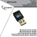 Gembird WNP-UA-003 User Manual preview