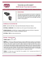 Предварительный просмотр 1 страницы Gemini Valve A500 Series Technical Data Sheet