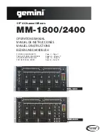 Предварительный просмотр 1 страницы Gemini 19" 4 Channel MM-1800 Operation Manual