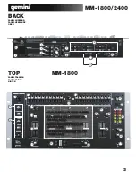 Предварительный просмотр 3 страницы Gemini 19" 4 Channel MM-1800 Operation Manual