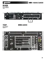 Предварительный просмотр 4 страницы Gemini 19" 4 Channel MM-1800 Operation Manual