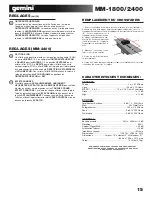 Предварительный просмотр 15 страницы Gemini 19" 4 Channel MM-1800 Operation Manual